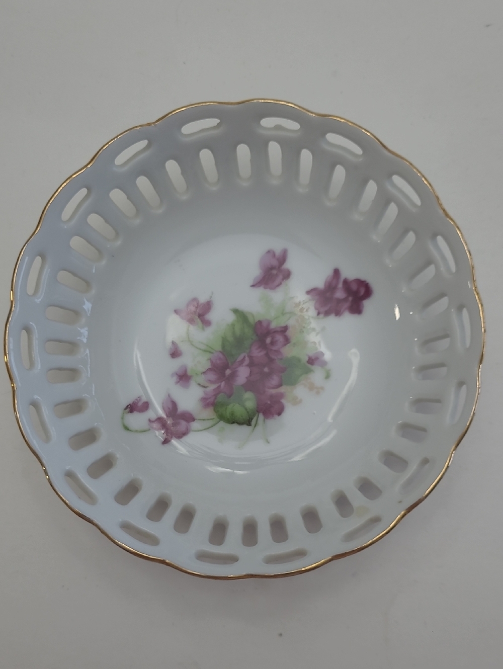 Lefton China Pierced Dish